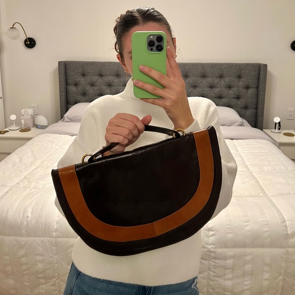 Vintage Brown Leather Bloomingdales Purse made in Italy - Picture 14 of 14